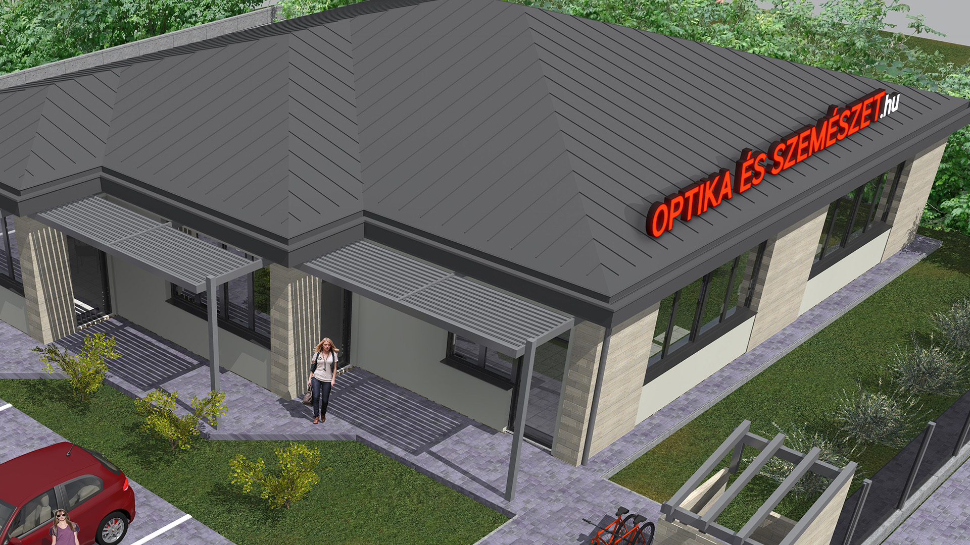Az új Optika Zrt. üzlet enteriőrje